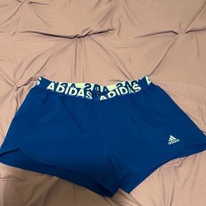 Blue Adidas shorts